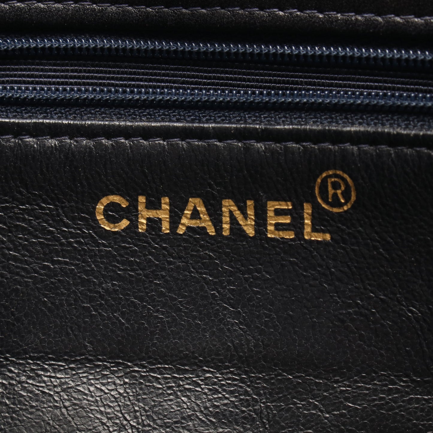 マトラッセ ターンロック ハンドバッグ トートバッグ ラムスキン ダークネイビー ゴールド金具 シャネル バッグ CHANEL