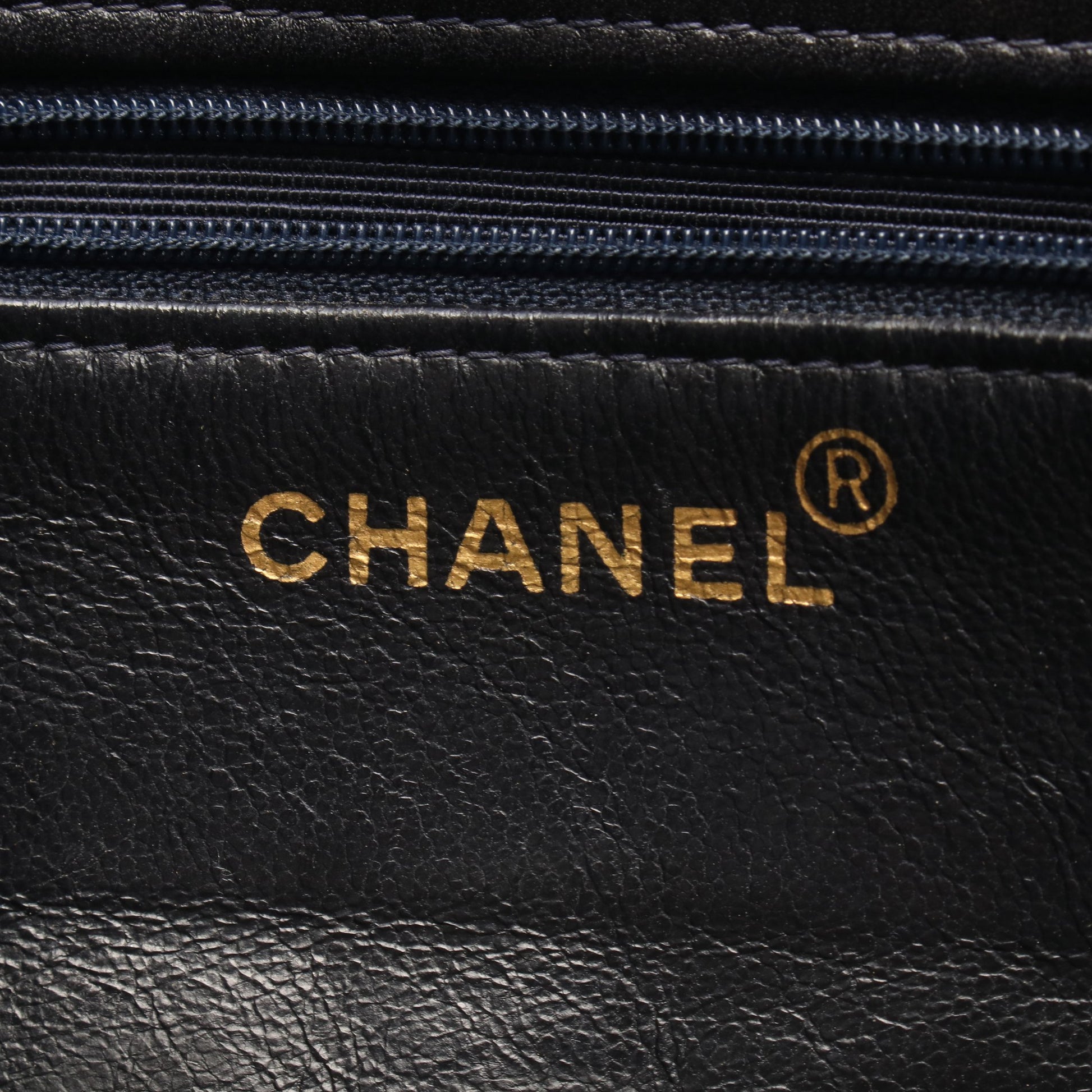 マトラッセ ターンロック ハンドバッグ トートバッグ ラムスキン ダークネイビー ゴールド金具 シャネル バッグ CHANEL