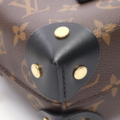 プティット マル スープル モノグラム ハンドバッグ PVC レザー ブラウン ブラック ルイヴィトン バッグ LOUIS VUITTON
