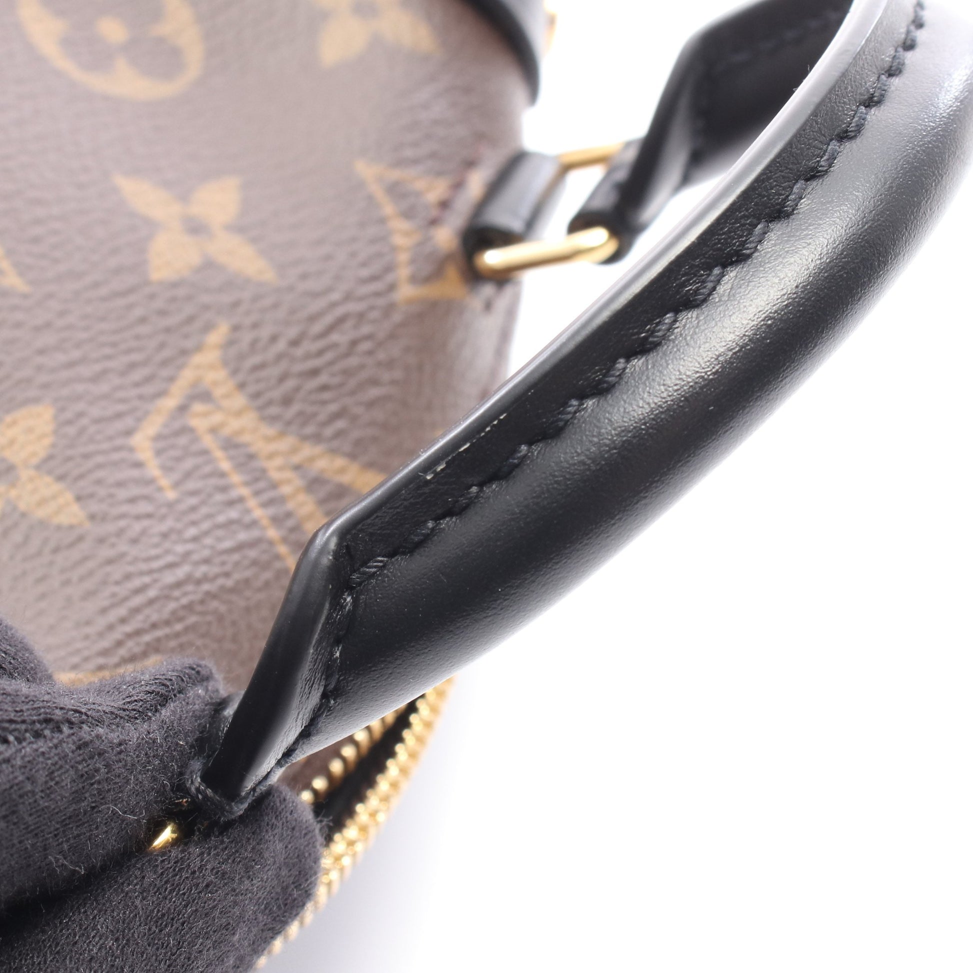 プティット マル スープル モノグラム ハンドバッグ PVC レザー ブラウン ブラック ルイヴィトン バッグ LOUIS VUITTON