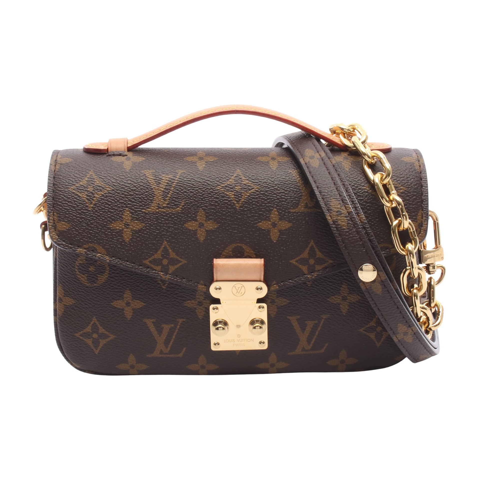 ポシェット メティス EW モノグラム 2WAY ハンドバッグ PVC レザー ブラウン ルイヴィトン バッグ LOUIS VUITTON