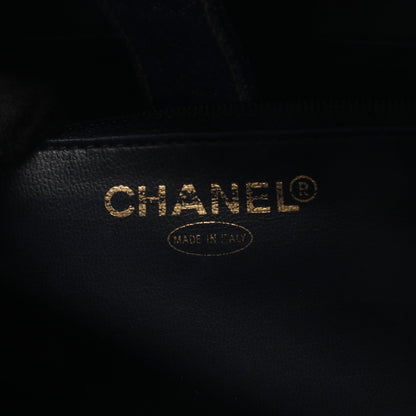 ココマーク バニティ 2WAY ハンドバッグ デニム インディゴブルー ゴールド金具 シャネル バッグ CHANEL