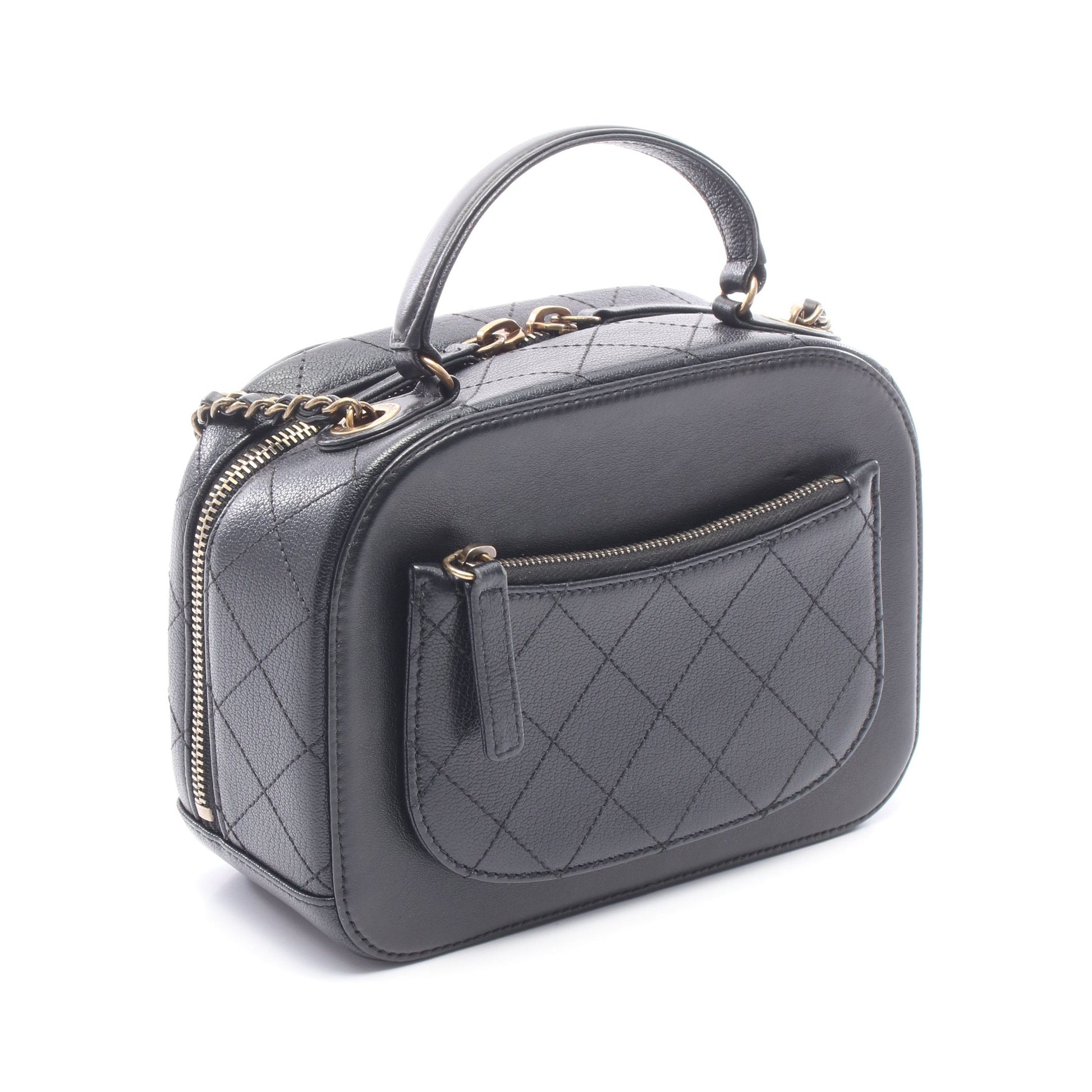 ココマーク ショルダーバッグ レザー ブラック ゴールド金具 シャネル バッグ CHANEL