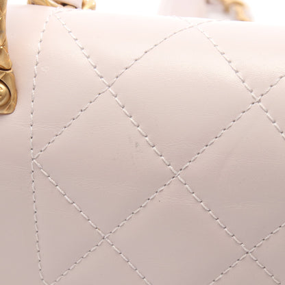 マトラッセ チェーンショルダーバッグ レザー ライトピンク ゴールド金具 シャネル バッグ CHANEL