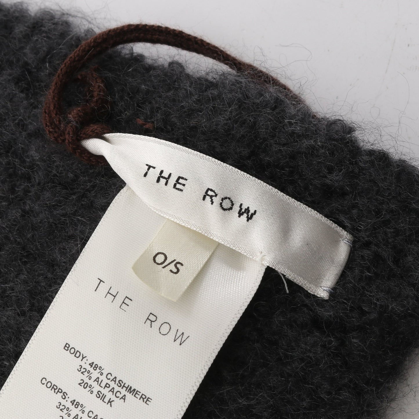 ストール グレー マフラー ストール カシミヤ アルパカ グレー ザロウ 財布・小物 THE ROW