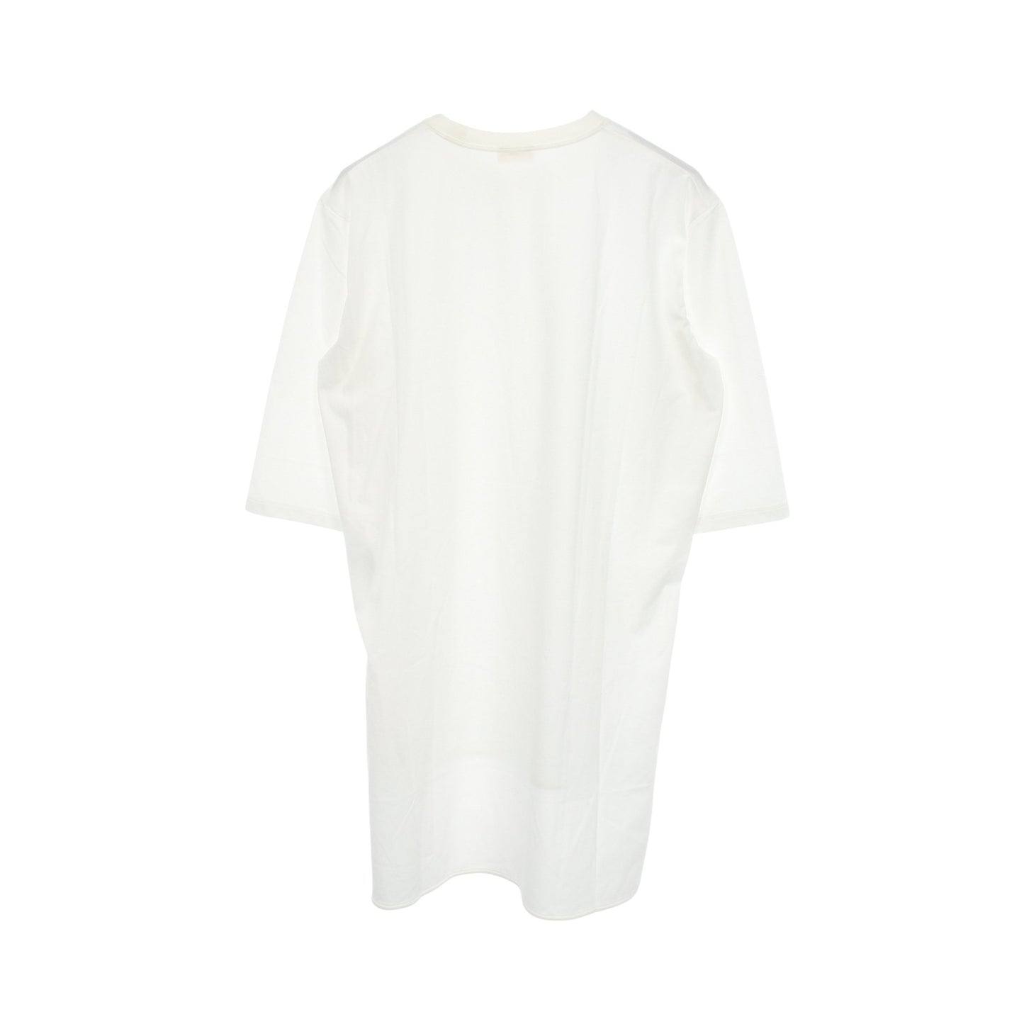 サイドスリット クルーネック カットソー コットン ホワイト チエコプラス トップス CHIEKO＋