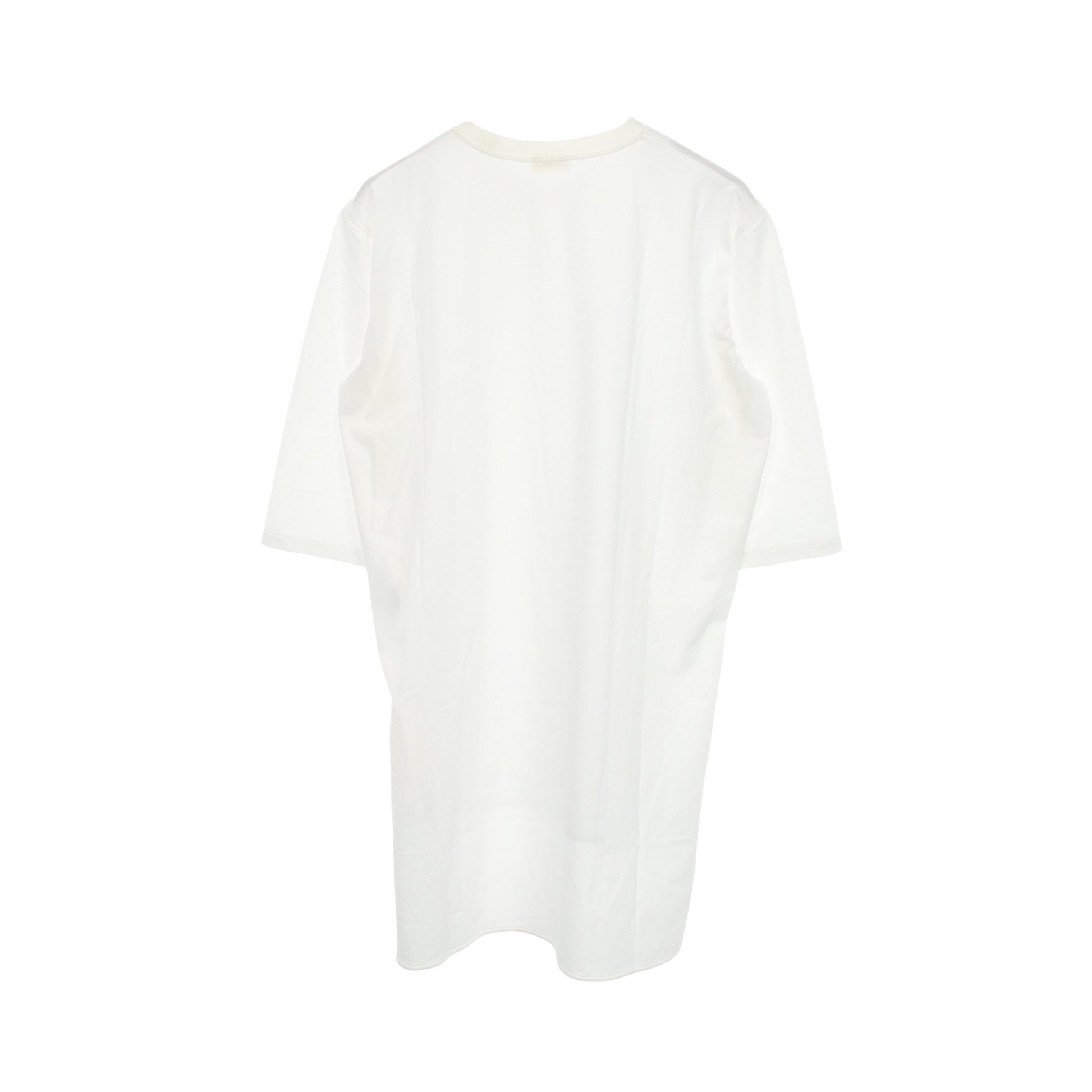 サイドスリット クルーネック カットソー コットン ホワイト チエコプラス トップス CHIEKO＋