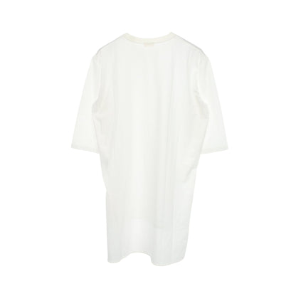 サイドスリット クルーネック カットソー コットン ホワイト チエコプラス トップス CHIEKO＋