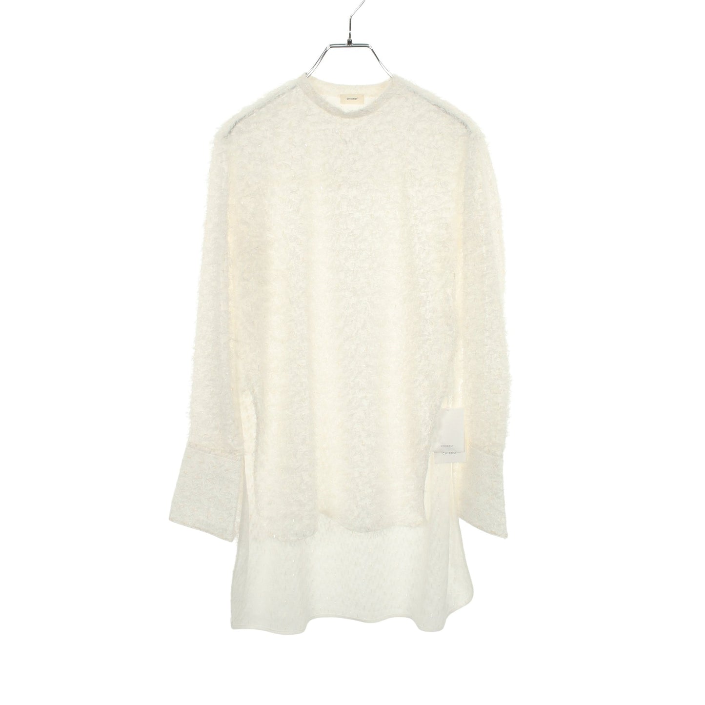 ジャギー シャツ トップス ホワイト チエコプラス トップス CHIEKO＋