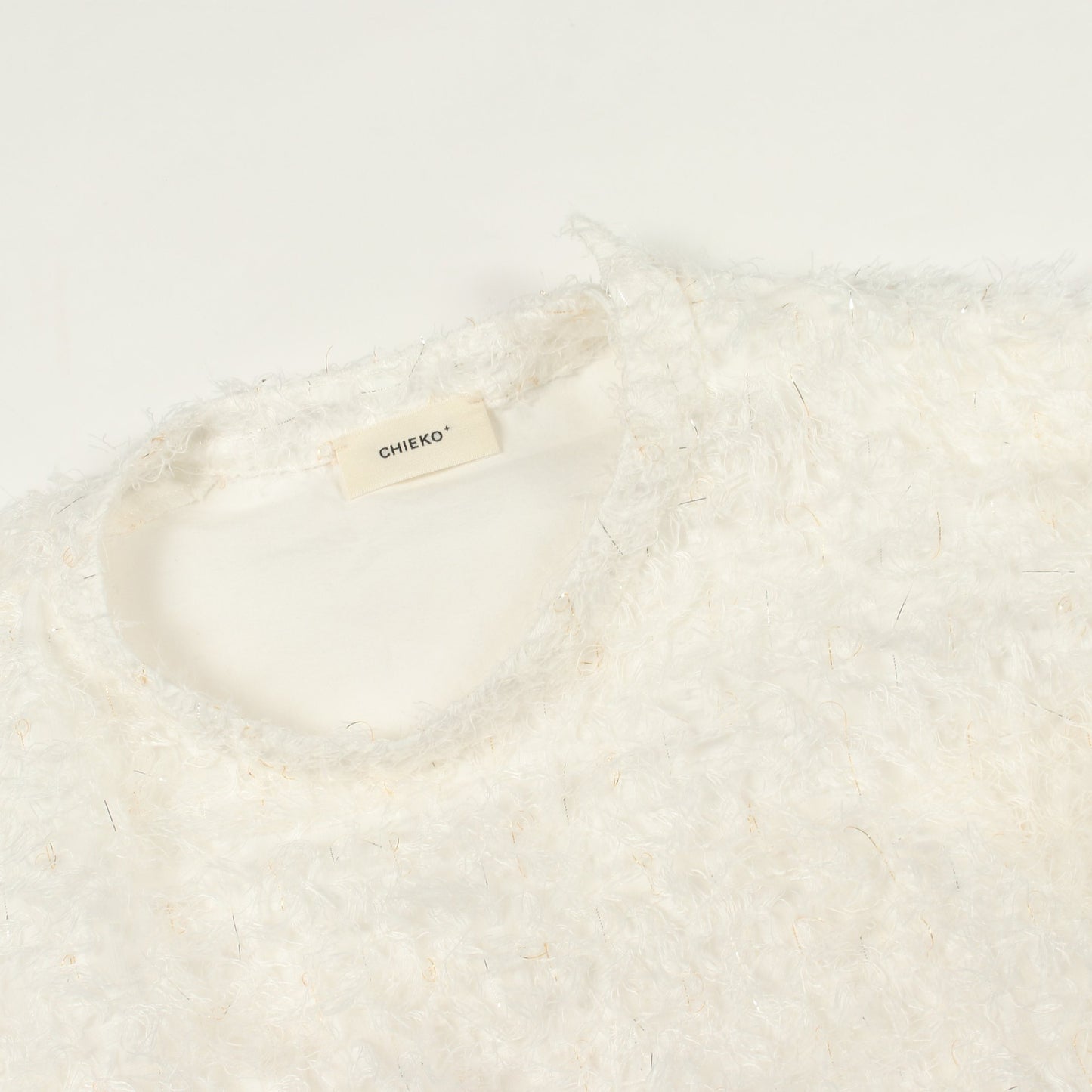 ジャギー シャツ トップス ホワイト チエコプラス トップス CHIEKO＋