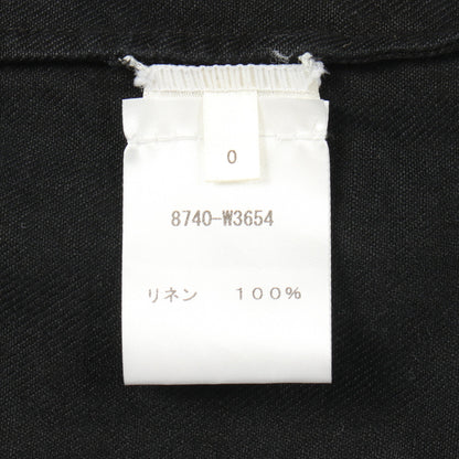 オーバーサイズ 長袖 シャツ リネン ブラック ザロウ トップス THE ROW