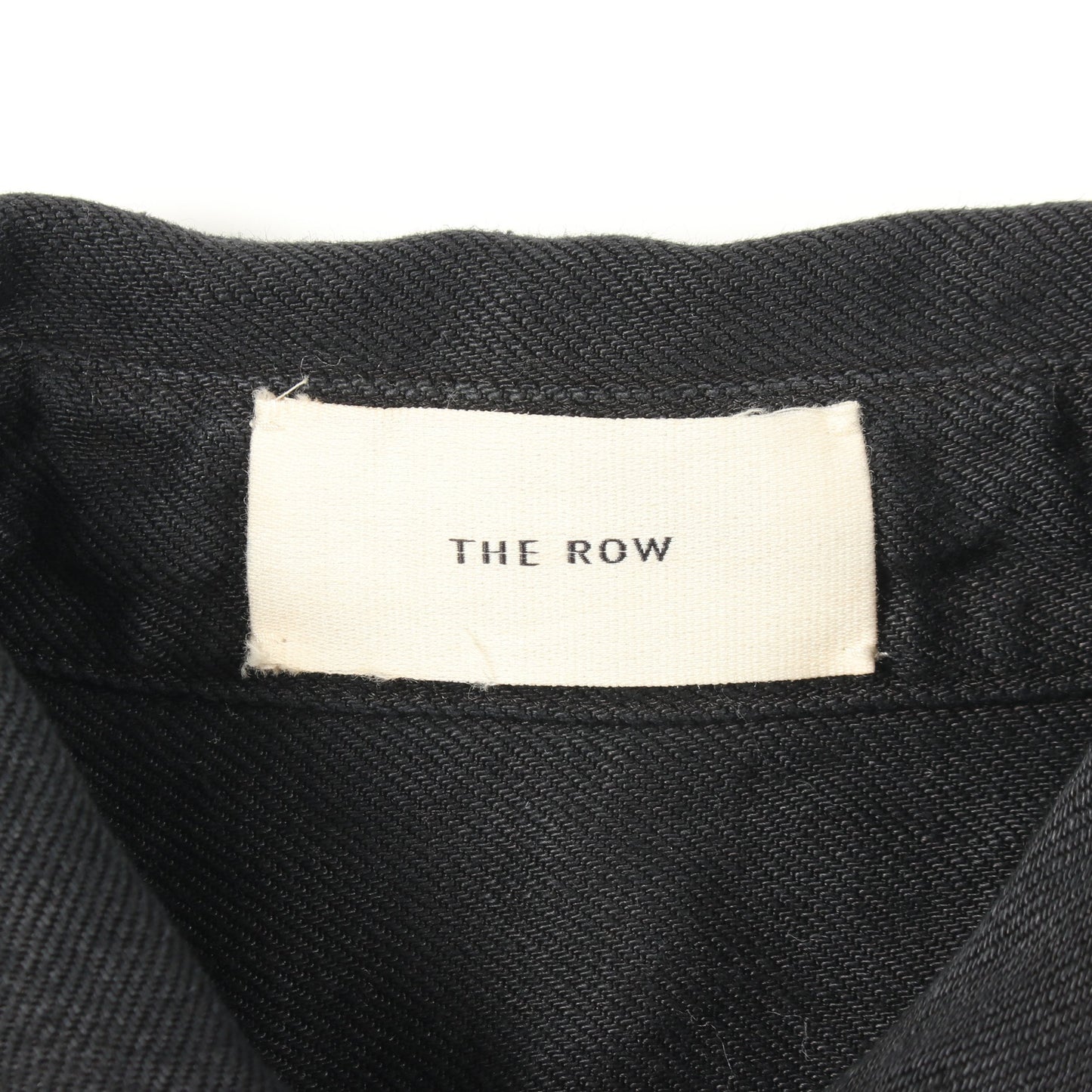 オーバーサイズ 長袖 シャツ リネン ブラック ザロウ トップス THE ROW