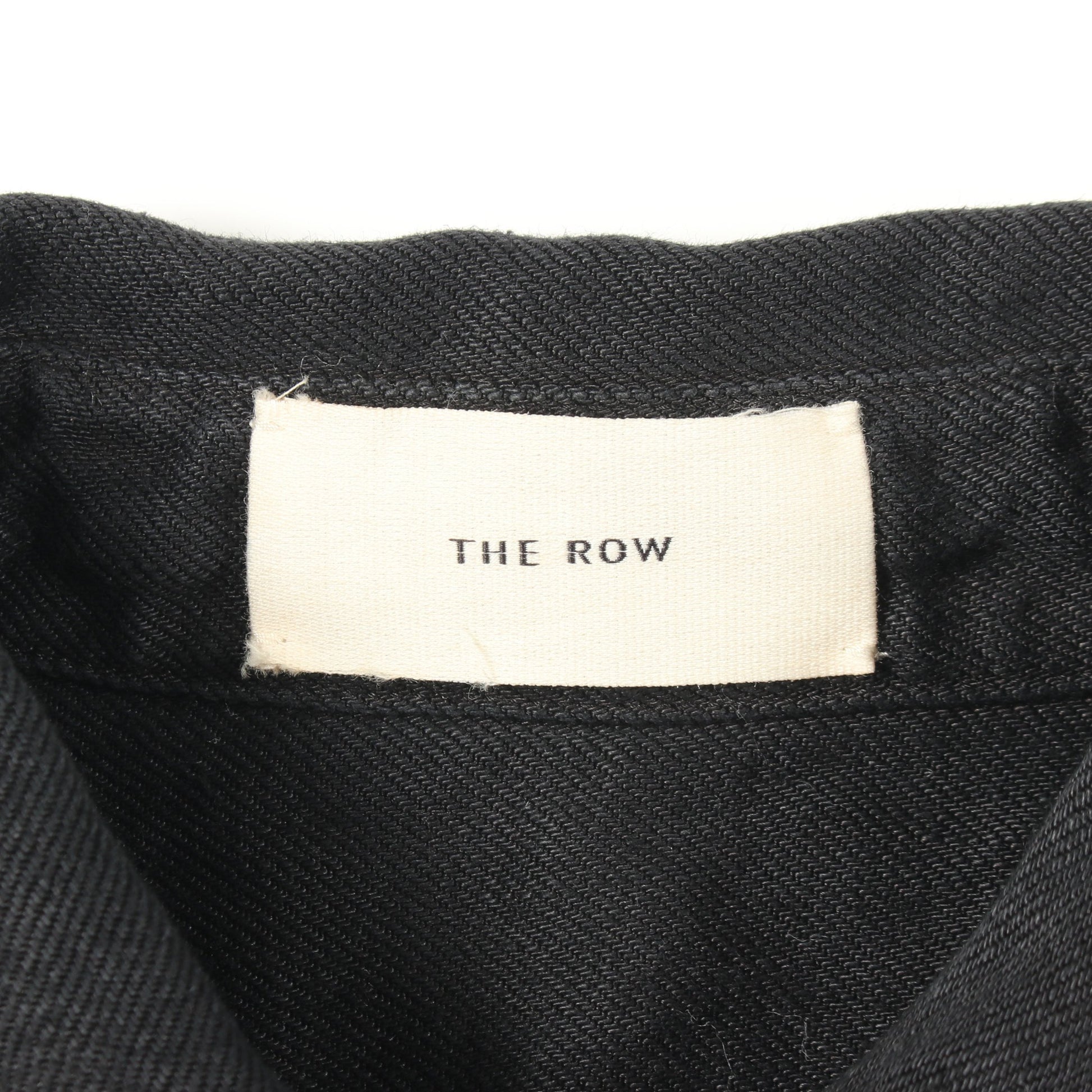オーバーサイズ 長袖 シャツ リネン ブラック ザロウ トップス THE ROW