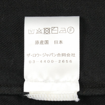 オーバーサイズ 長袖 シャツ リネン ブラック ザロウ トップス THE ROW