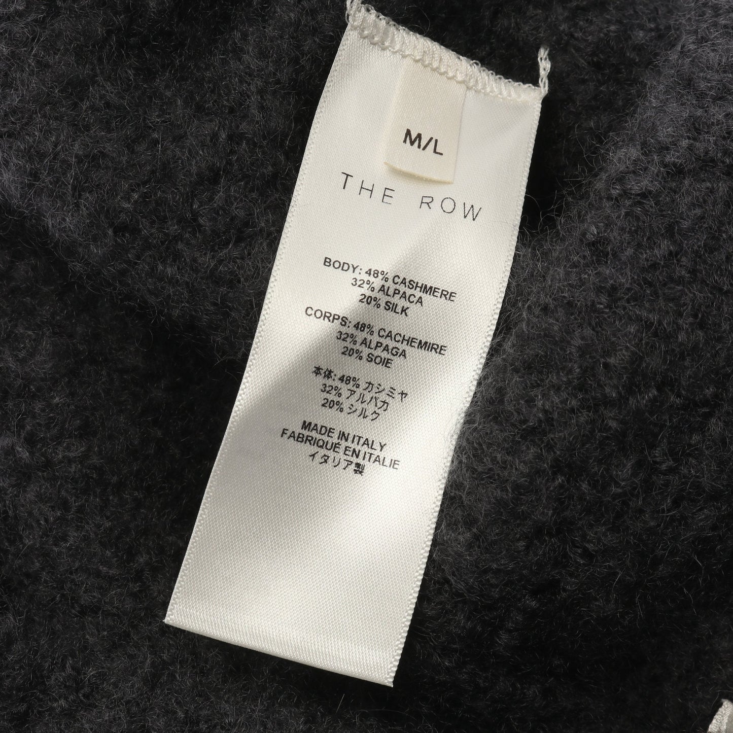 ニット帽 ビーニー カシミヤ アルパカ グレー ザロウ 財布・小物 THE ROW