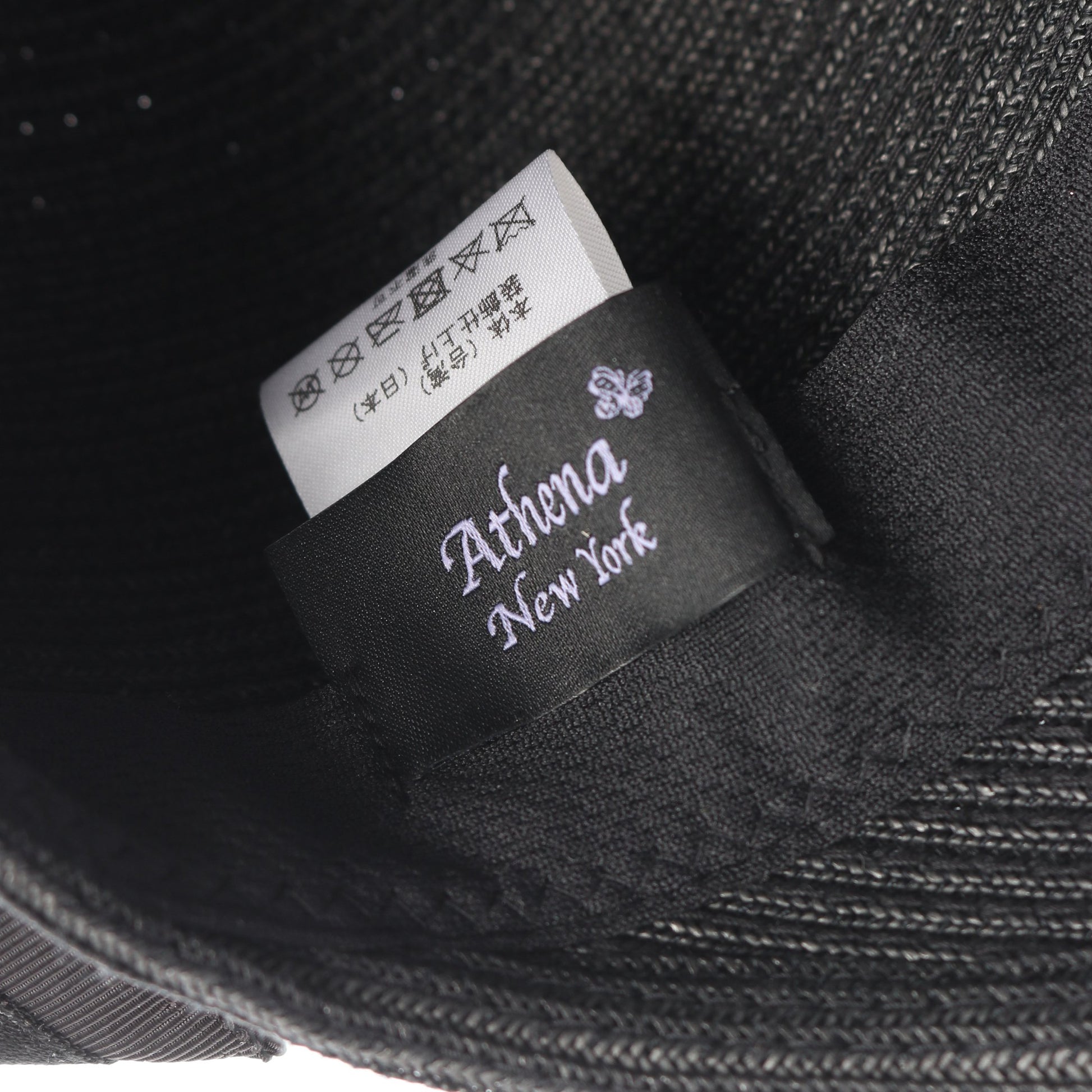 ストローハット 帽子 ストロー ブラック アシーナニューヨーク 財布・小物 Athena New York