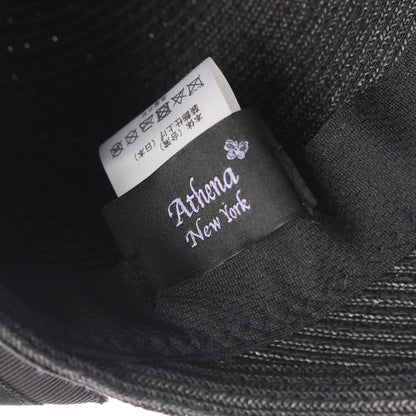 ストローハット 帽子 ストロー ブラック アシーナニューヨーク 財布・小物 Athena New York
