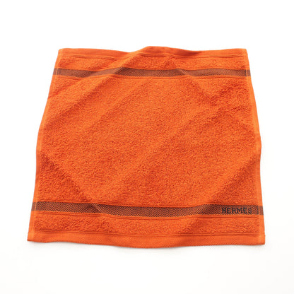 カレタオル シェブロン ハンド タオル コットン オレンジブラウン エルメス 財布・小物 HERMES