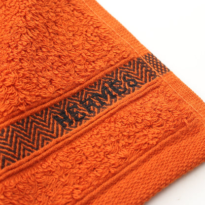 カレタオル シェブロン ハンド タオル コットン オレンジブラウン エルメス 財布・小物 HERMES