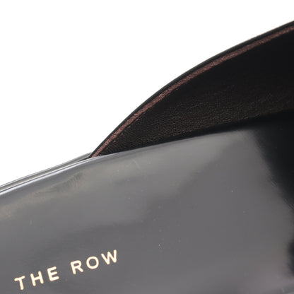 スクエアトゥ サンダル レザー ブラック ザロウ シューズ THE ROW