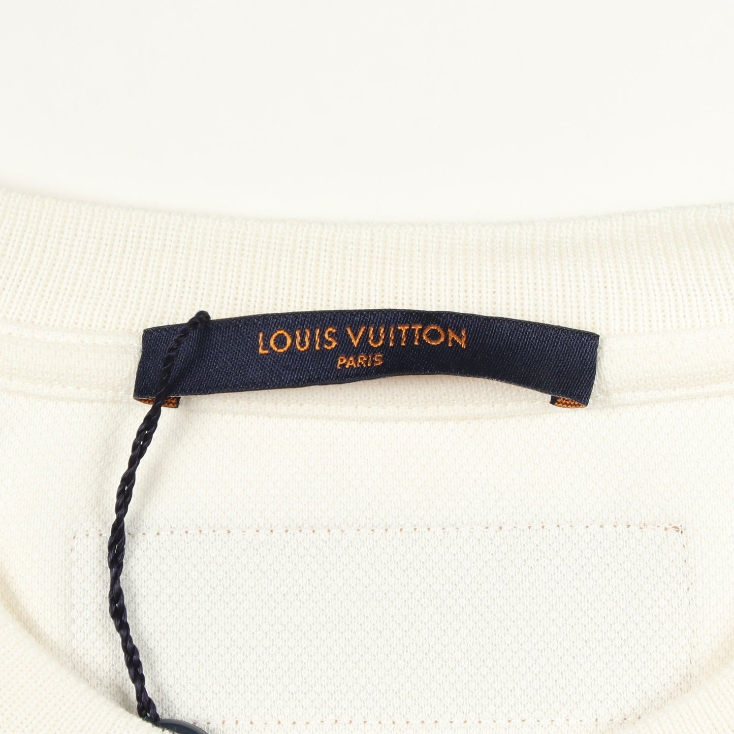 ノートルダム ポンヌフ エンブロイダリー 半袖Tシャツ コットン オフホワイト ルイヴィトン トップス LOUIS VUITTON