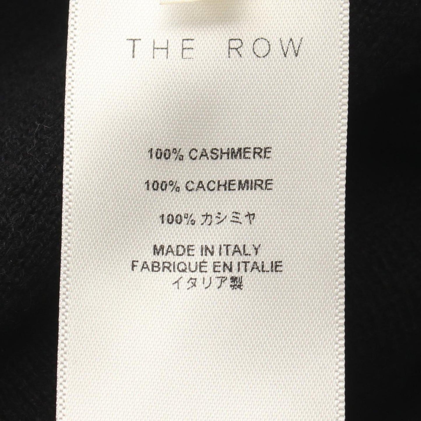タイツ型 ストール カシミヤ ブラック ザロウ 財布・小物 THE ROW