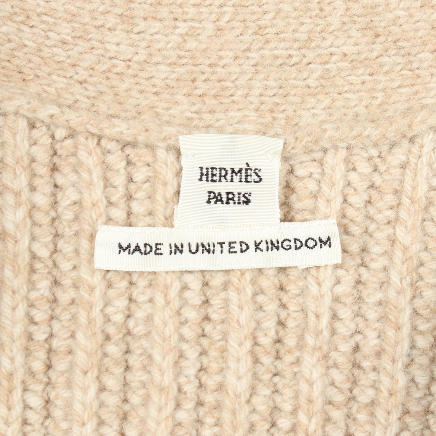 メドール カーディガン ウール ベージュ エルメス トップス HERMES