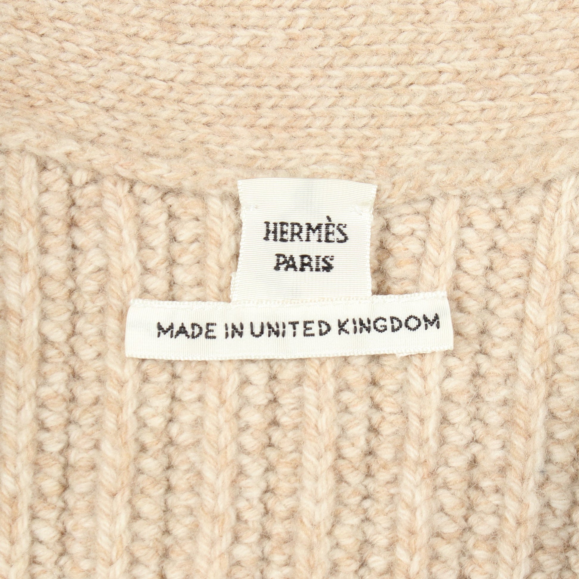 メドール カーディガン ウール ベージュ エルメス トップス HERMES