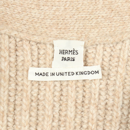 メドール カーディガン ウール ベージュ エルメス トップス HERMES