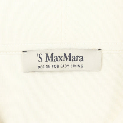 VISIERA ロゴ刺繍 プルオーバーパーカー コットン ホワイト エスマックスマーラ トップス S Max Mara