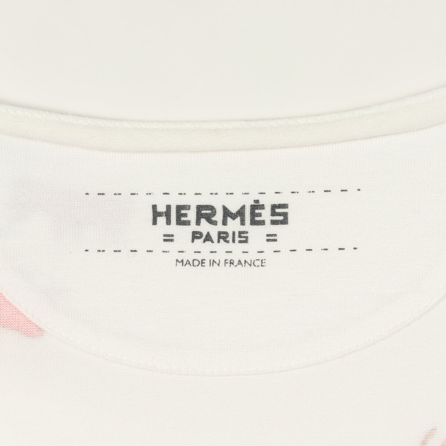 カチナ 半袖Tシャツ コットン ホワイト マルチカラー エルメス トップス HERMES