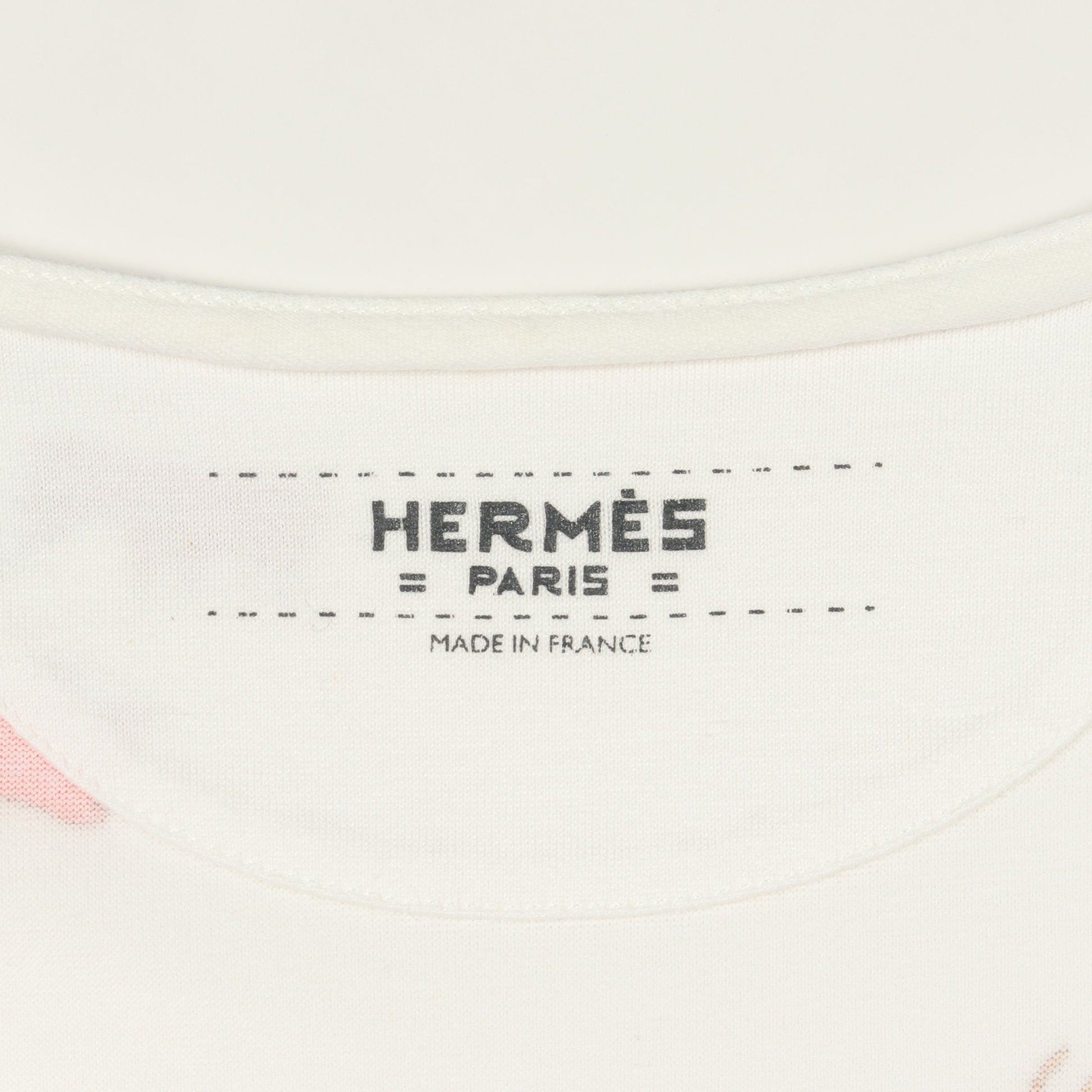 カチナ 半袖Tシャツ コットン ホワイト マルチカラー エルメス トップス HERMES