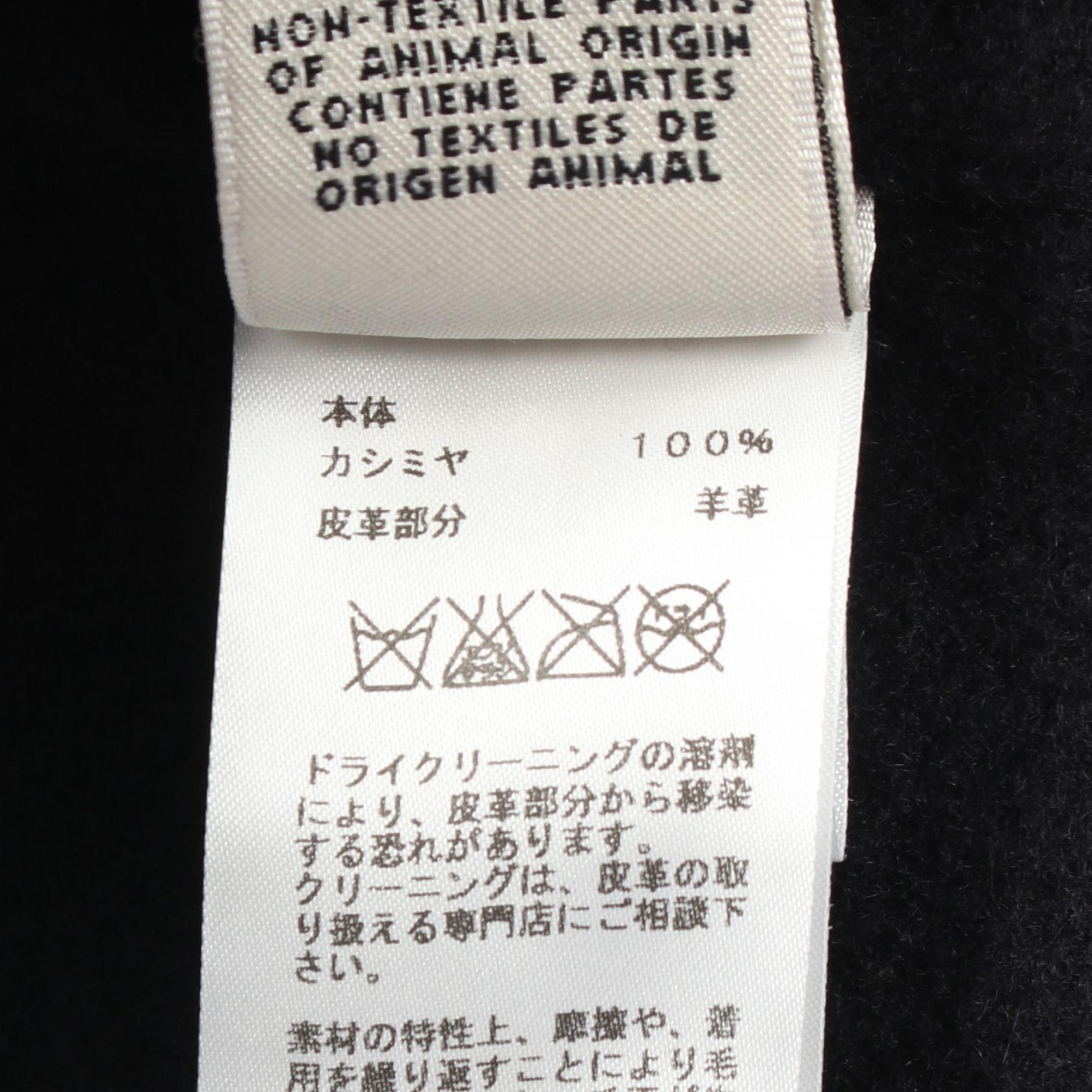 ロカバール フード付き ポンチョ コート カシミヤ ネイビー レッド エルメス アウター HERMES
