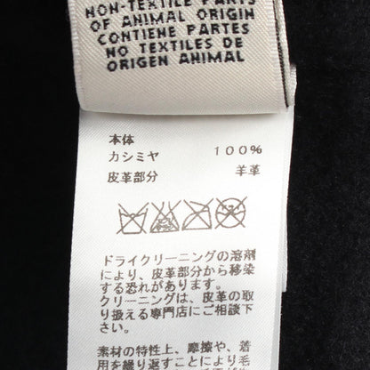 ロカバール フード付き ポンチョ コート カシミヤ ネイビー レッド エルメス アウター HERMES