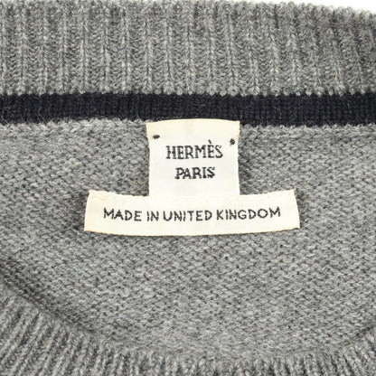 Hリフト ニット カシミヤ グレー エルメス トップス HERMES