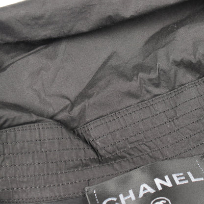 ココマークボタン スプリングコート コットン ブラック シャネル アウター CHANEL