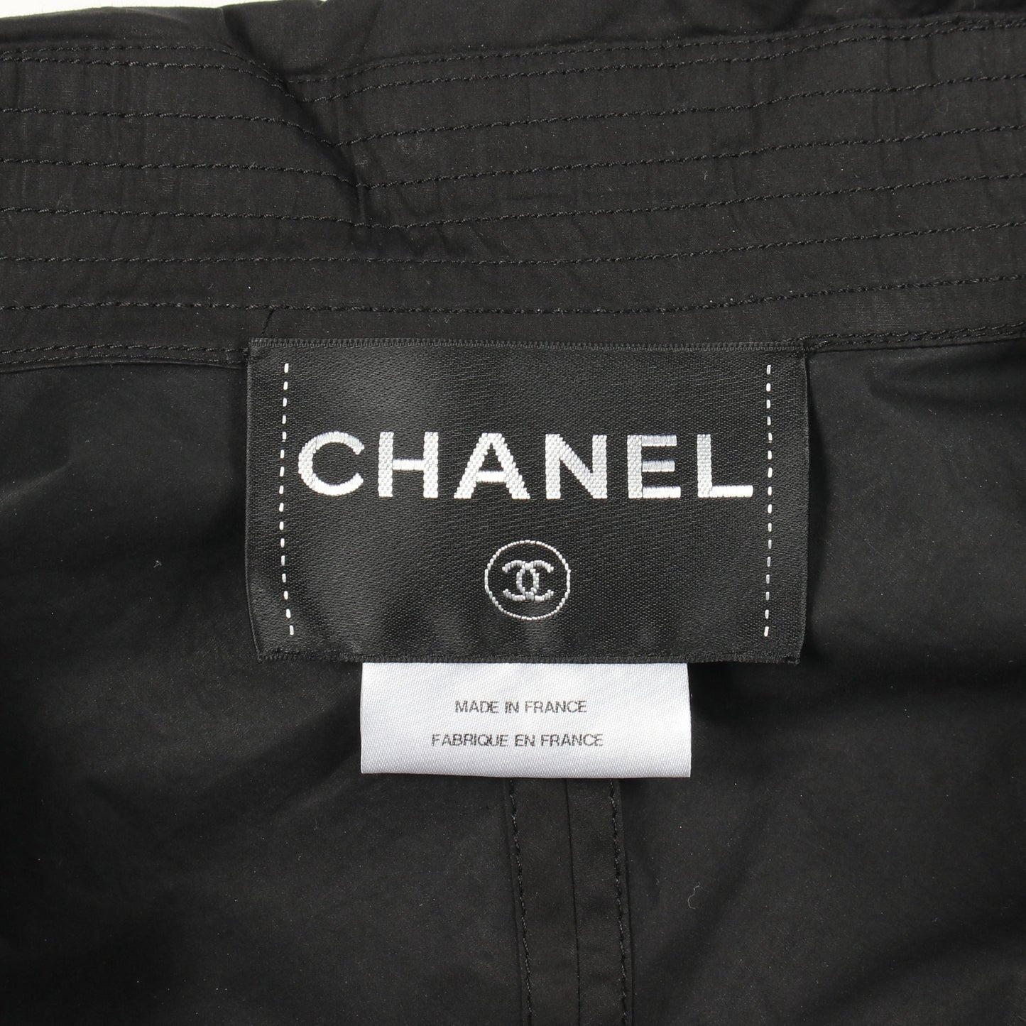 ココマークボタン スプリングコート コットン ブラック シャネル アウター CHANEL