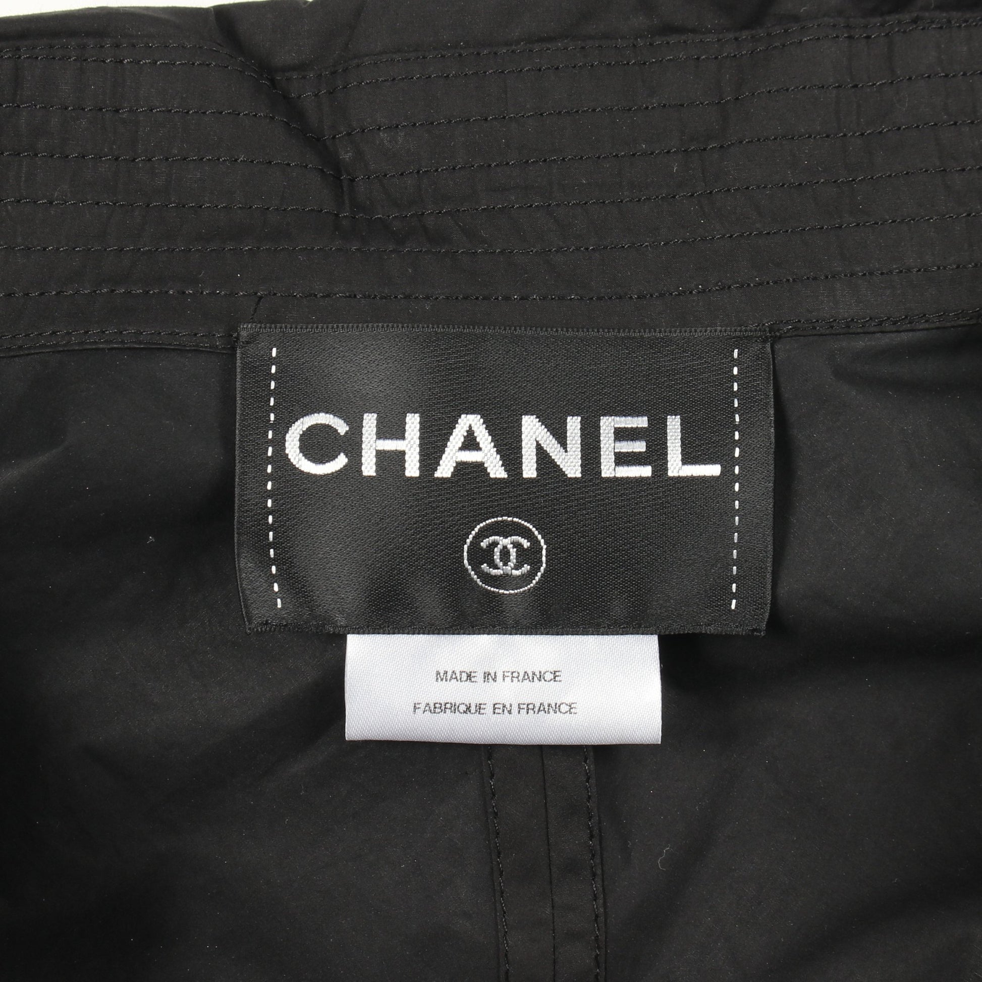 ココマークボタン スプリングコート コットン ブラック シャネル アウター CHANEL