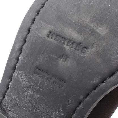 チャッカ ブーツ スエード ダークブラウン エルメス シューズ HERMES