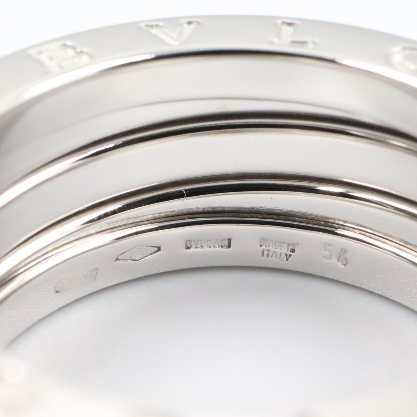 B-zero1 ビーゼロワン リング 4バンド リング 指輪 K18WG ホワイトゴールド ブルガリ アクセサリー BVLGARI