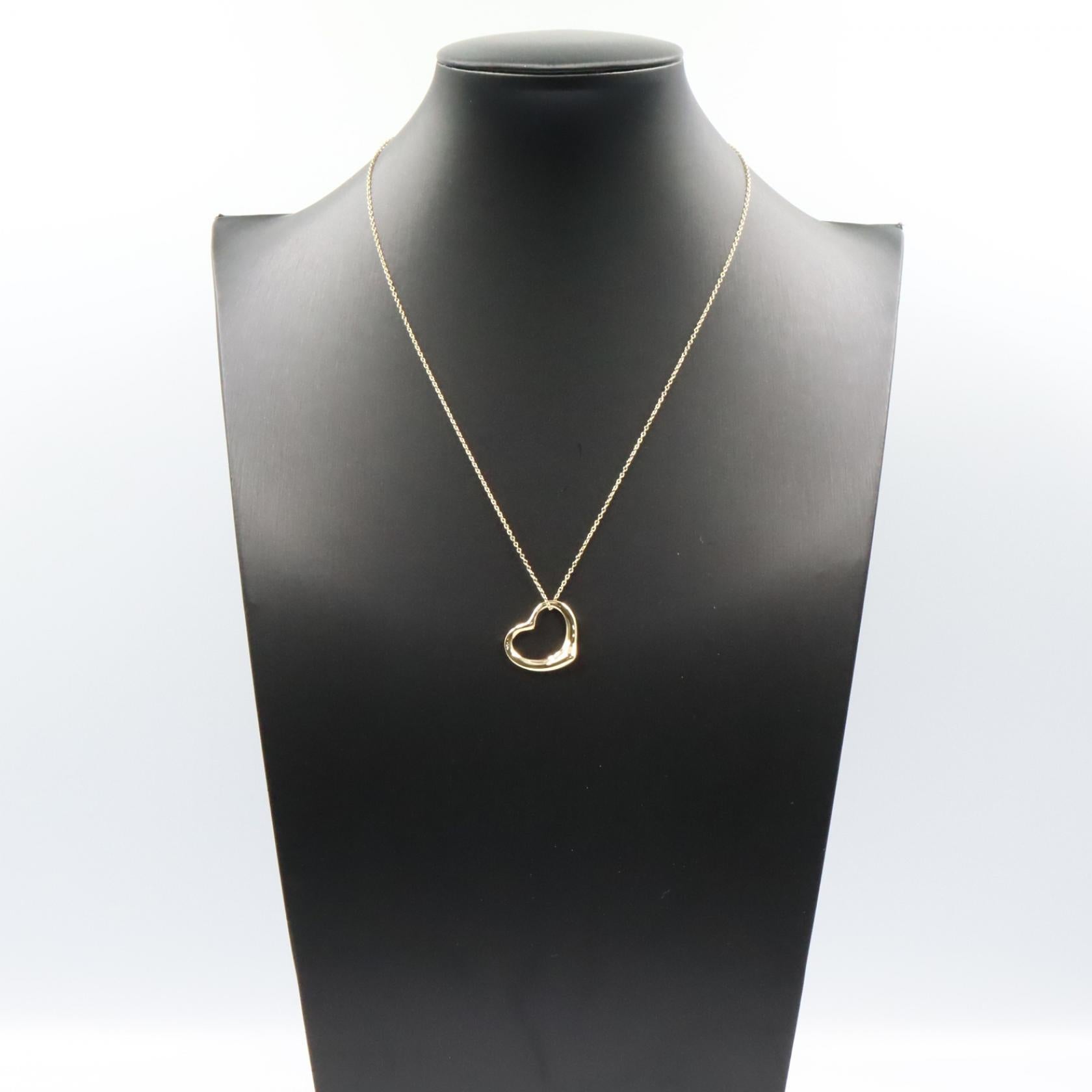 オープンハート ネックレス ラージ ネックレス K18YG イエローゴールド ティファニー アクセサリー TIFFANY & Co.