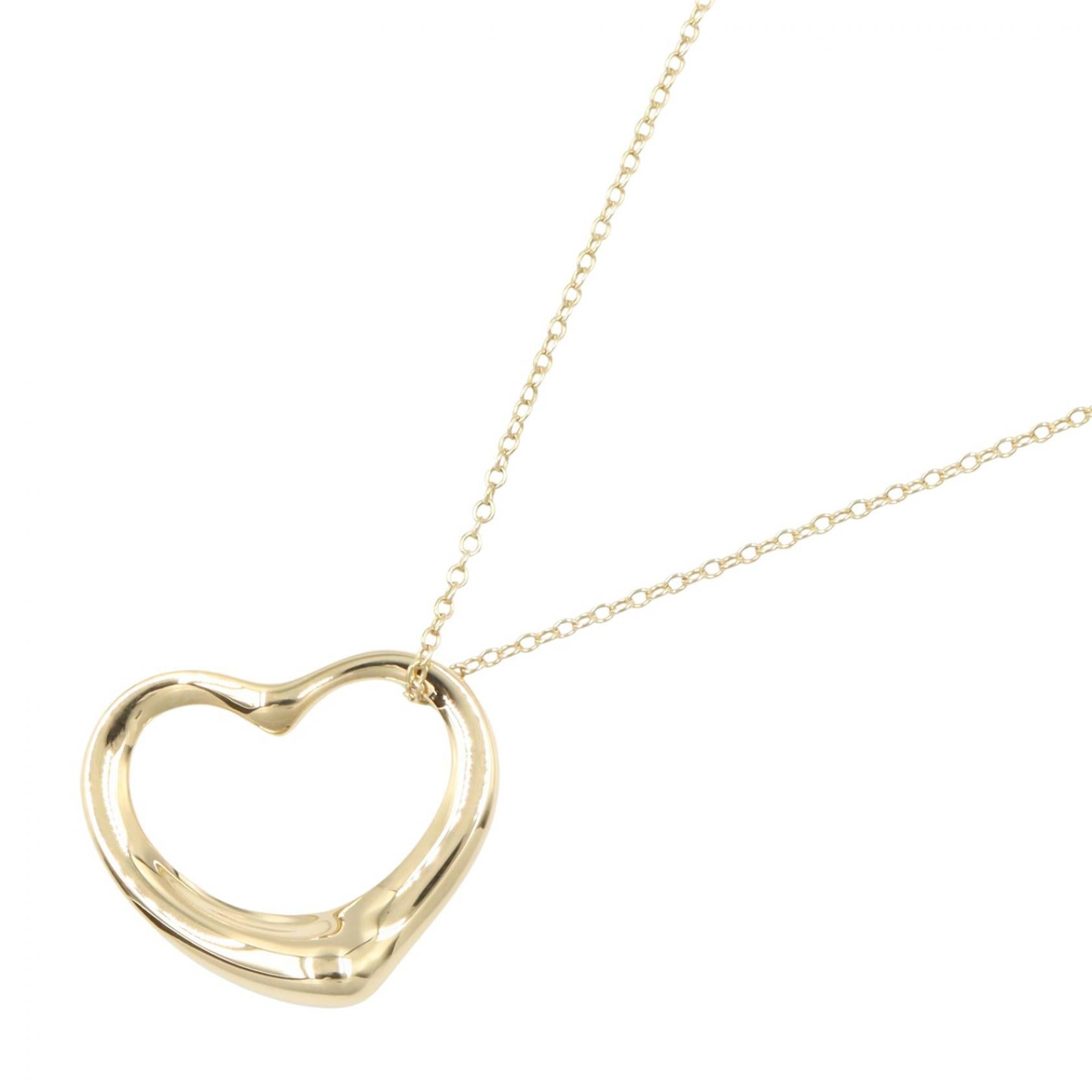 オープンハート ネックレス ラージ ネックレス K18YG イエローゴールド ティファニー アクセサリー TIFFANY & Co.