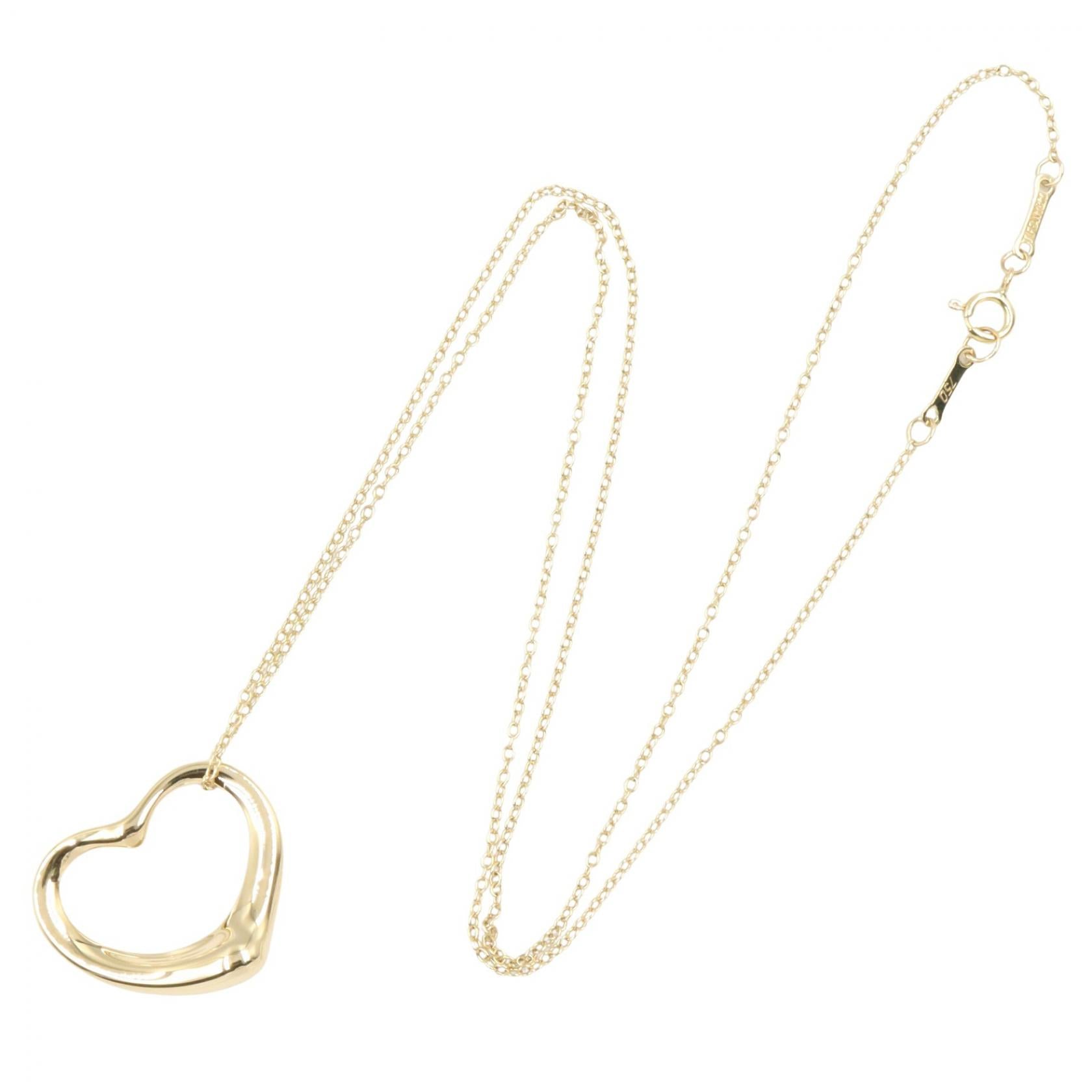 オープンハート ネックレス ラージ ネックレス K18YG イエローゴールド ティファニー アクセサリー TIFFANY & Co.