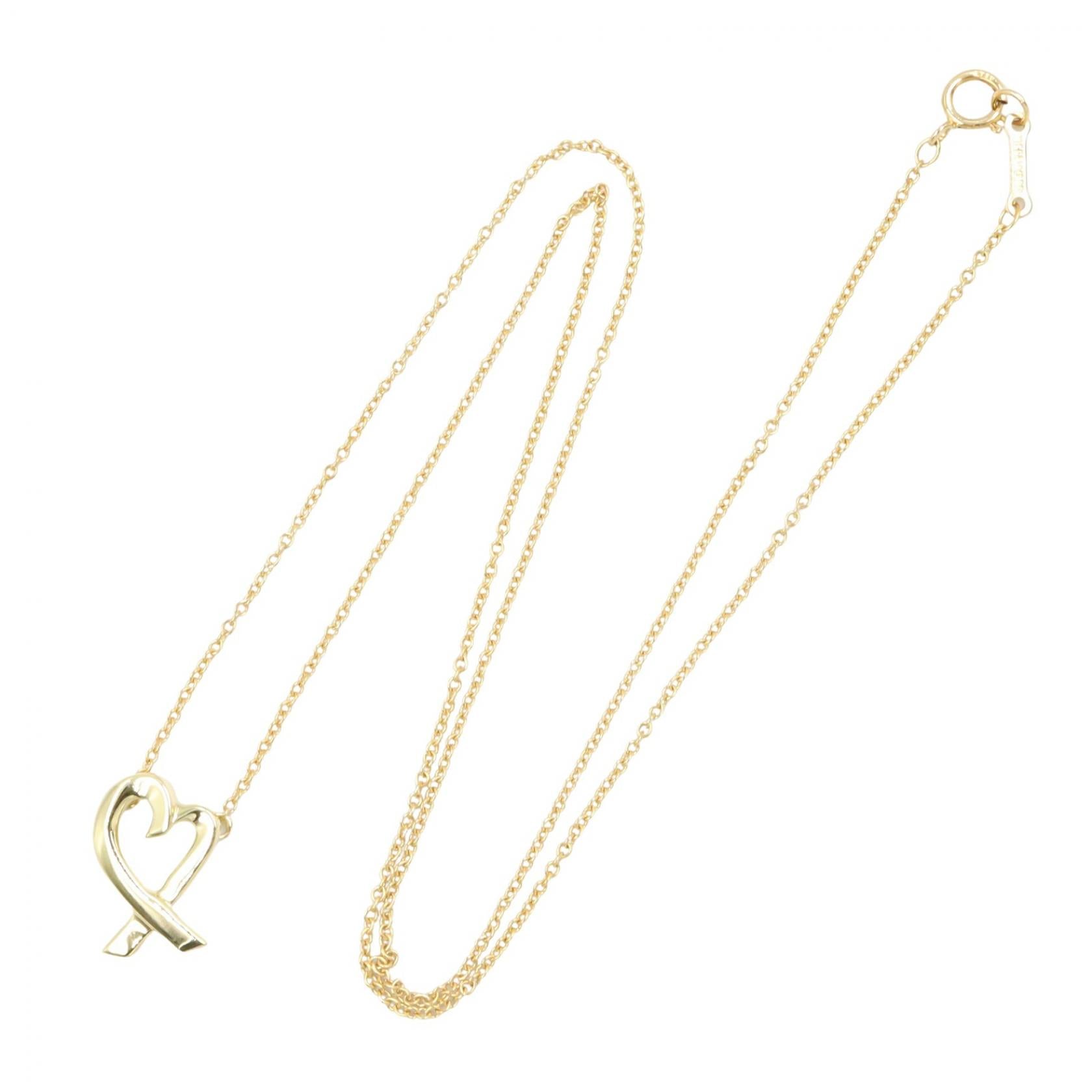 ラビングハート ネックレス ネックレス K18YG イエローゴールド ティファニー アクセサリー TIFFANY & Co.