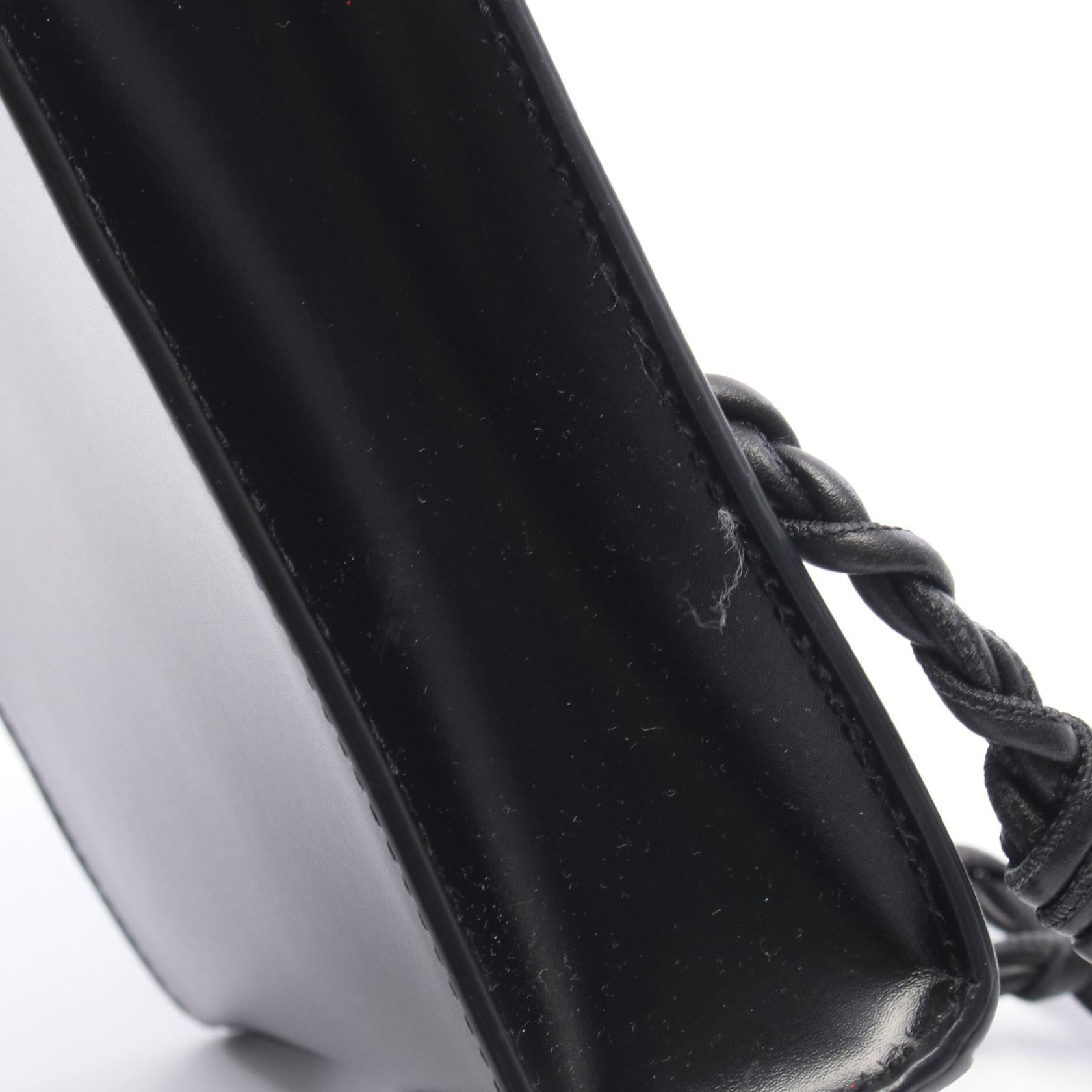 TANGLE SMALL タングル スモール ショルダーバッグ レザー ブラック
