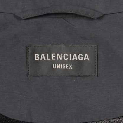 ロゴ刺繍 トラックジャケット ナイロン ブラック ダークグリーン ホワイト バレンシアガ アウター BALENCIAGA