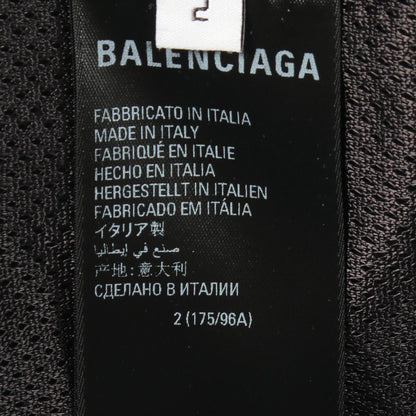 ロゴ刺繍 トラックジャケット ナイロン ブラック ダークグリーン ホワイト バレンシアガ アウター BALENCIAGA