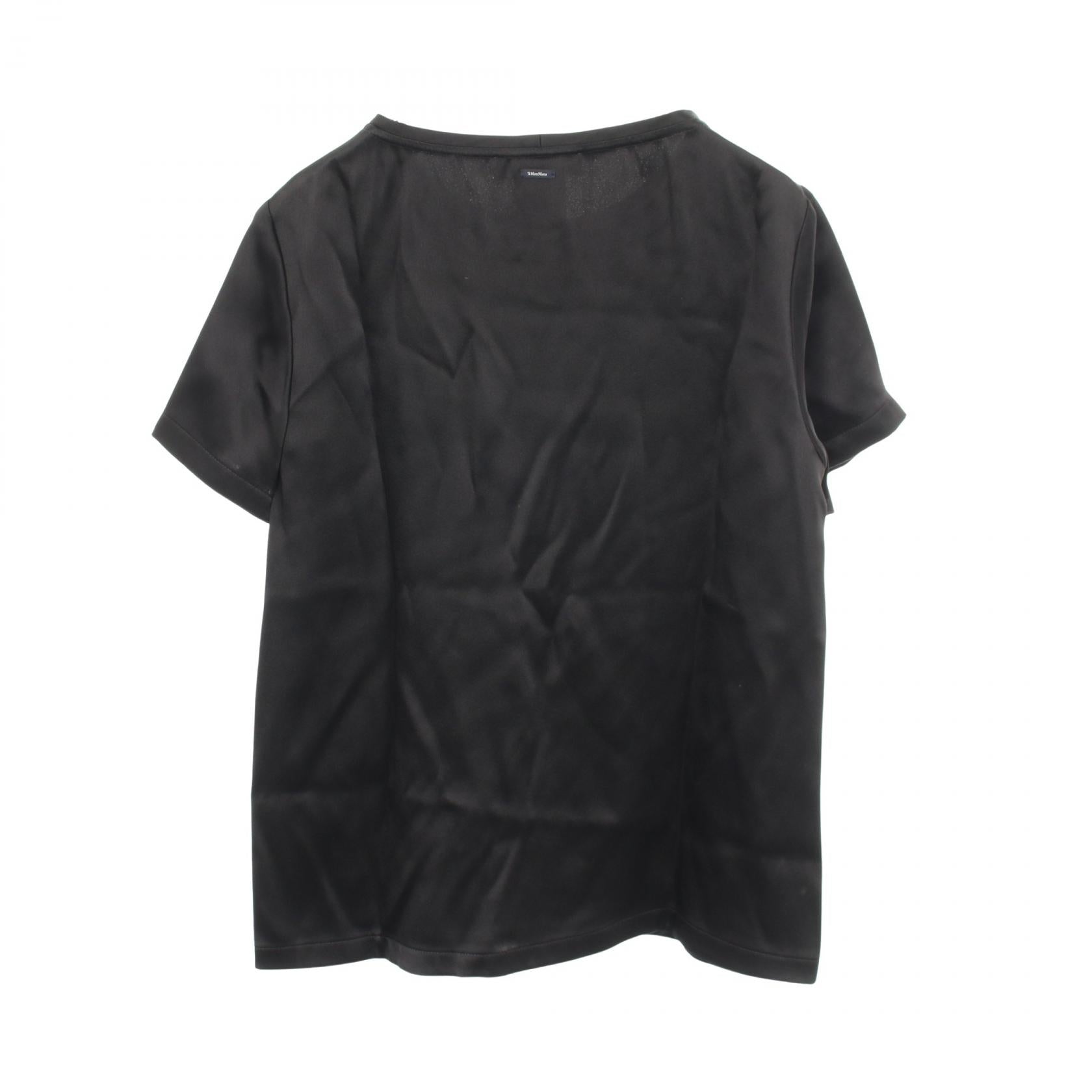 半袖 ブラウス ビスコース ブラック エスマックスマーラ トップス S Max Mara