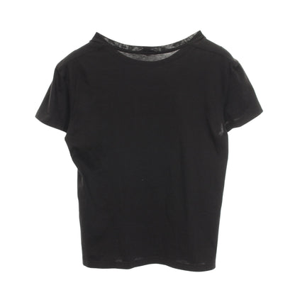 ロゴプリント クルーネック 半袖Tシャツ コットン ブラック ホワイト セリーヌ トップス CELINE