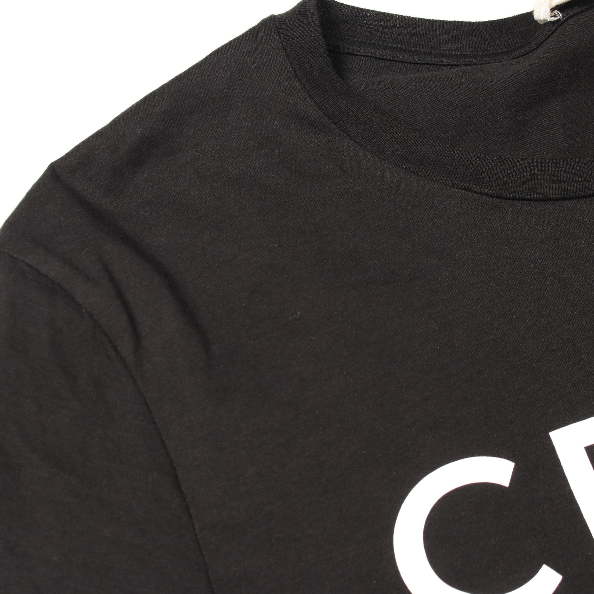 ロゴプリント クルーネック 半袖Tシャツ コットン ブラック ホワイト セリーヌ トップス CELINE